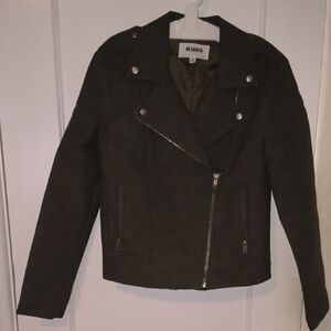 BB Dakota | Dark Green Leather Jacket